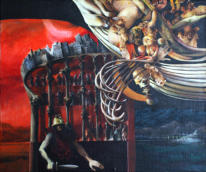 l/Leinwand auf Holz, 60 x 70